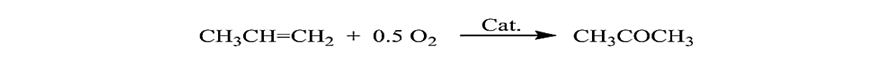 توليد استون به روش واكنش پروپیلن هیدراته یا اکسید شده و دو- پروپانول (فروش استون كمهو)